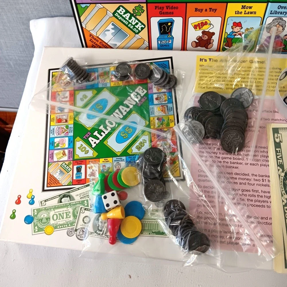 Lakeshore The Allowance Game Money Skills Educational Kids Children's Board Game